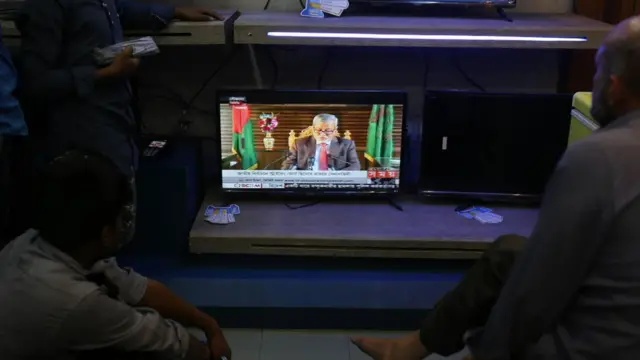 টেলিভিশনে প্রধান নির্বাচন কমিশনার কে. এম. নুরুল হুদার ভাষণ