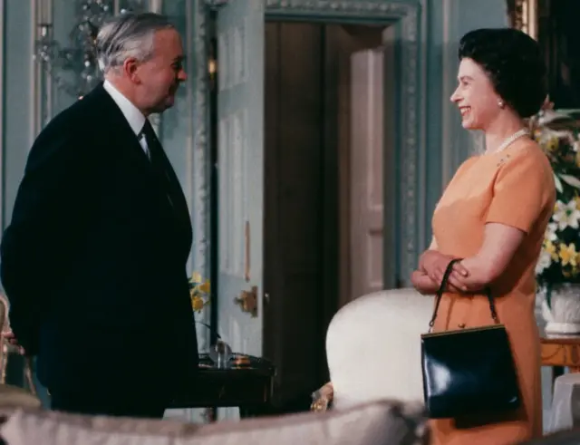 Гарольд Вильсон и королева