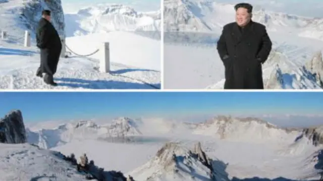 지난 12월 9일 백두산에 오른 김 위원장