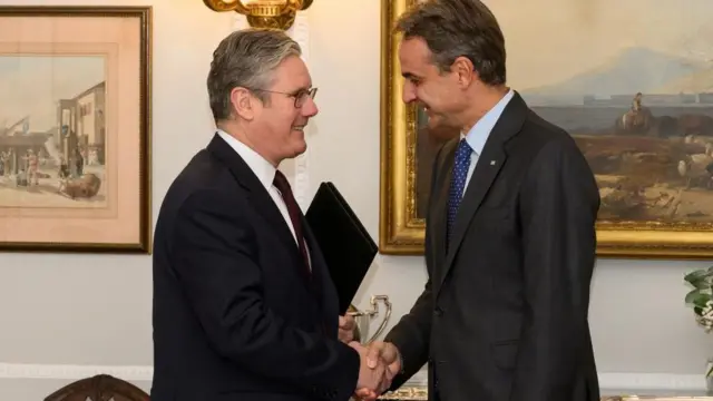 Lider laburista Starmer i predsednik grčke vlade Micotakis