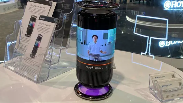 Колонка с гибким экраном