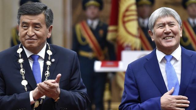 Президенты Кыргызстана Жээнбеков и Атамбаев