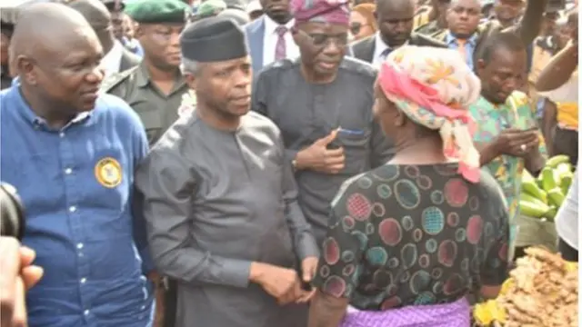 Akinwunmi Ambọde, Yẹmi Ọsinbajo ati Babajide Sanwo-Olu n juwọ sawọn ọlọja