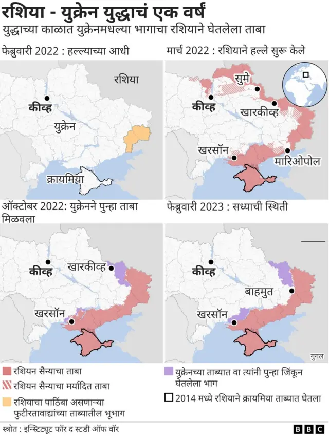 रशियाशी युद्ध सुरू झाल्यावर एका वर्षात असं बदललं युक्रेन
