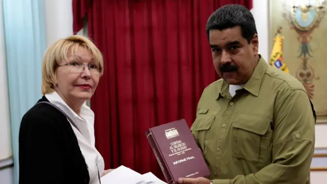 Luis Ortega y Nicolás Maduro.