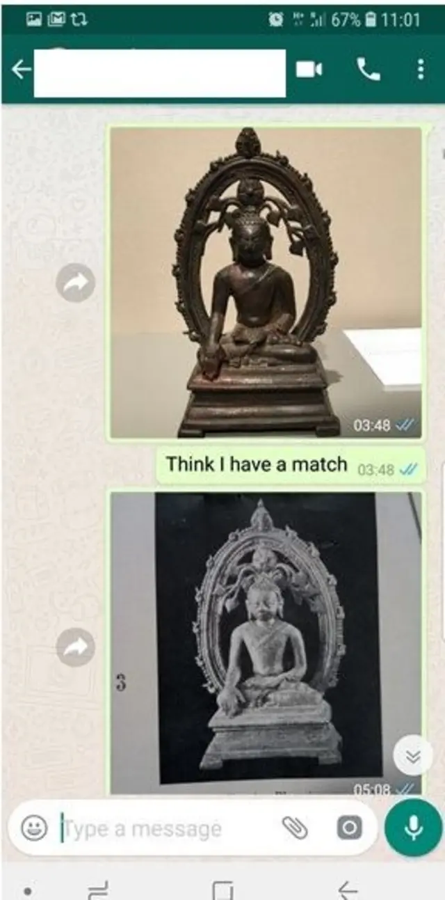 WhatsApp conversation