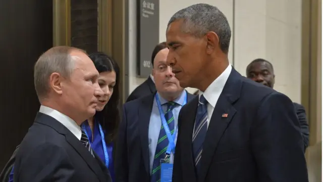 Владимир Путин и Барак Обама