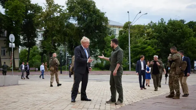 Борис Джонсон в Киеве