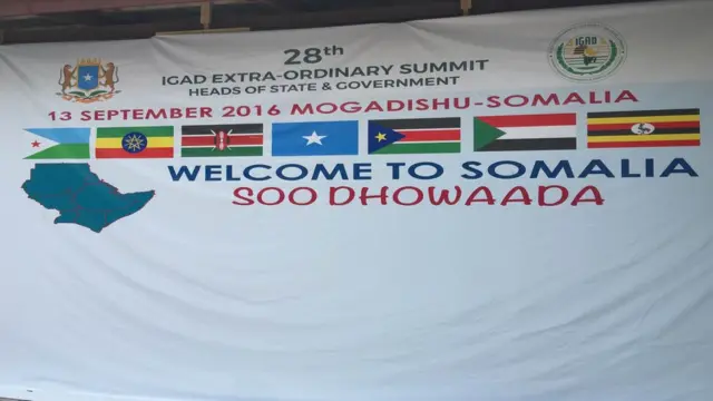 Bango la kukaribisha washiriki wa mkutano huo