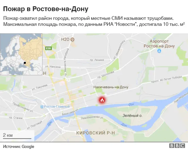 карта Ростова