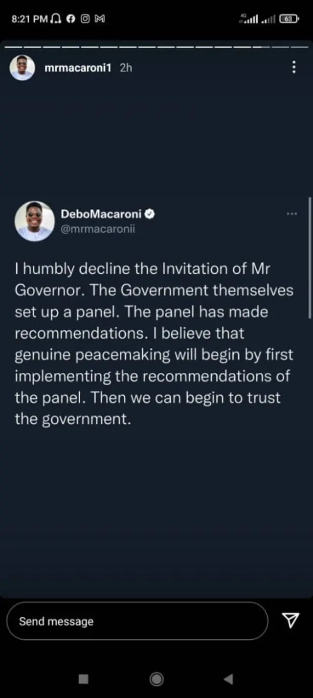 Aworan ọrọ Mr Macaroni