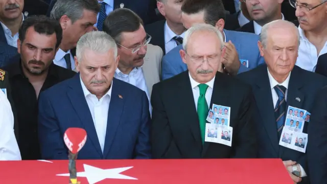 Başbakan Binali Yıldırım, CHP Genel Başkanı Kemal Kılıçdaroğlu, MHP Genel Başkanı Devlet Bahçeli