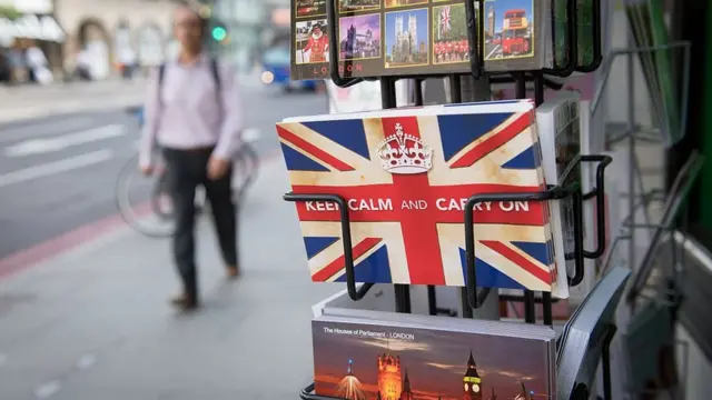 Листівки з видами Лондона і британського прапора