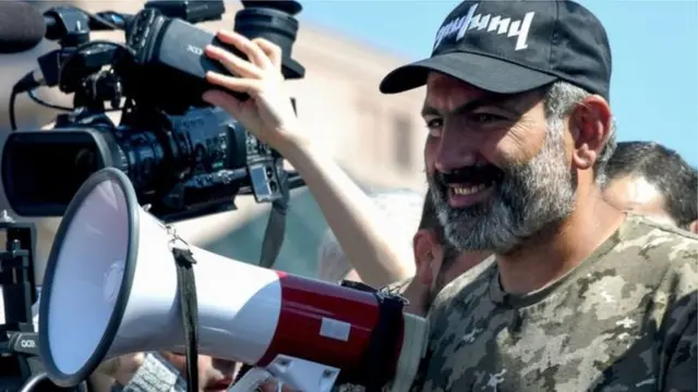 Hoggaamiyaha mucaaradka Nikol Pashinyan