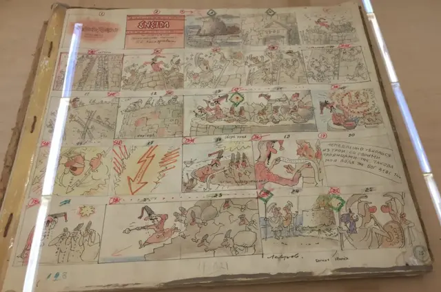 В раскадровке "Энеиды" примерно 600 рисунков