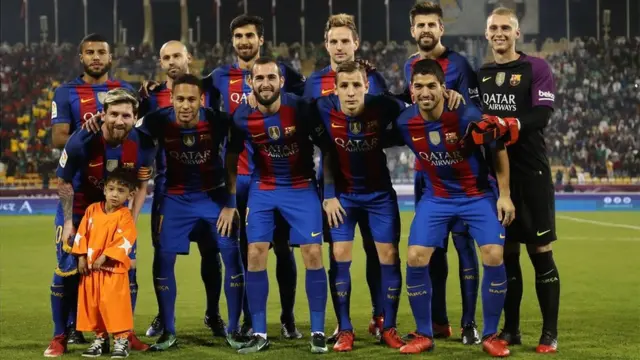 Murtaza Ahmadi y el 11 inicial del Barcelona