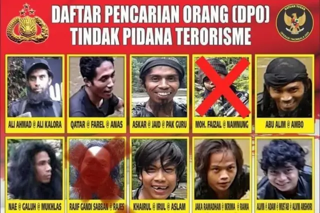 Daftar 11 anggota kelompok Mujahidin Indonesia Timur (MIT) pimpinan Ali Kalora yang menjadi buruan aparat gabungan.