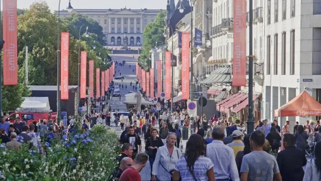 Una calle de Oslo