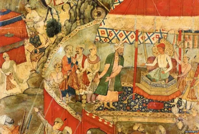 जनरल बैरम ख़ान ने 14 साल के अकबर को सम्राट के रूप में ताज पहनाया.