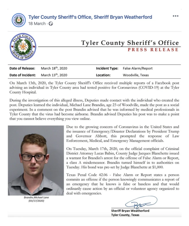 माइकल लेन ब्रैन्डिन की तस्वीर