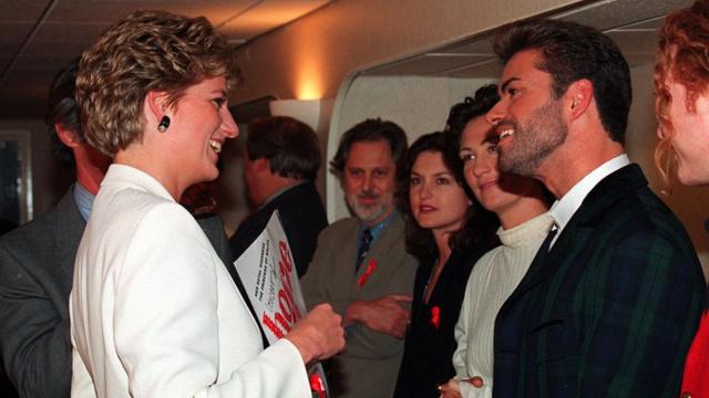 La princesa Diana y George Michael