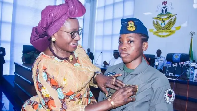 Late Tolulope Arotile and di Minister of Women Affair Pauline Tallen