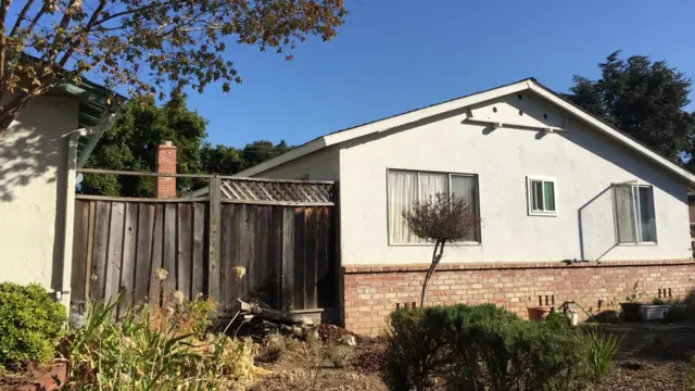 Casa en el barrio de los pájaros, cerca de la sede de Apple en Cupertino, California (Foto: Beatriz Díez)
