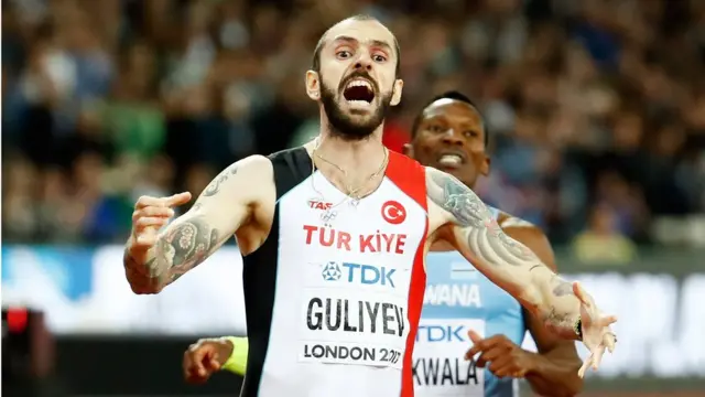 Рамиль Гулиев из Турции победил всех фаворитов в беге на 200 метров