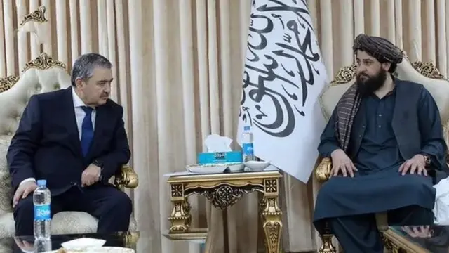 Ўзбекистон ДХХ раиси Абдусалом Азизов ва Толибон Мудофаа вазири Муҳаммад Ёқуб