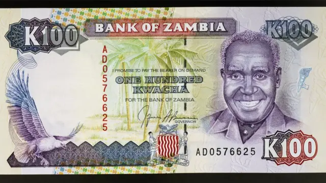 Un billet de 100 kwacha