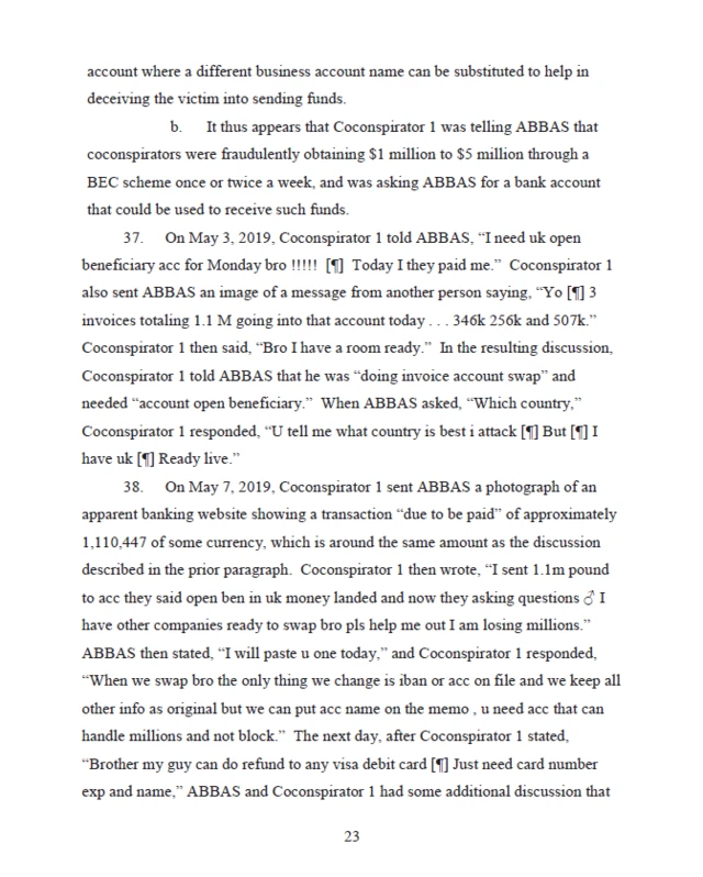 Andrew John Innocenti Affidavit