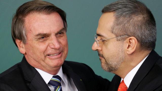 Bolsonaro e novo ministro da Educação