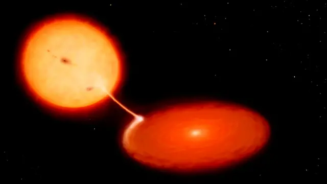 Ilustración de una variable cataclísmica