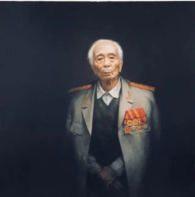 Tác phẩm Đại tướng Võ Nguyên Giáp, tranh của họa sỹ Mai Duy Minh.