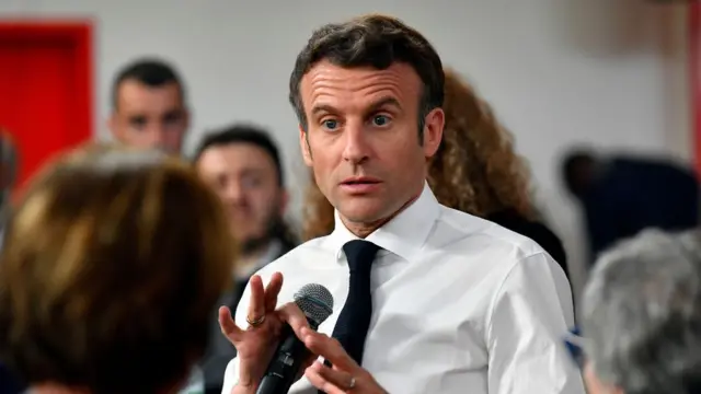 الرئيس الفرنسي إيمانويل ماكرون