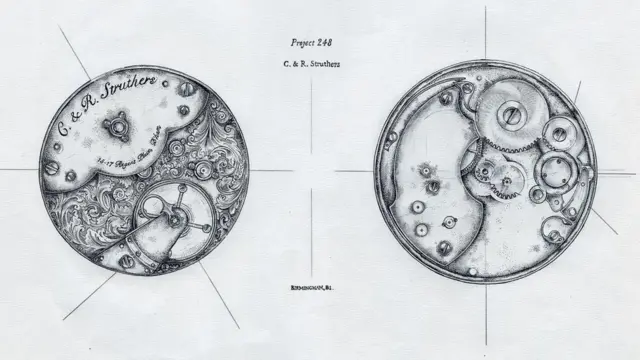 أحد تصميمات الساعات من إنتاج كريغ وريبيكا ستراذرز