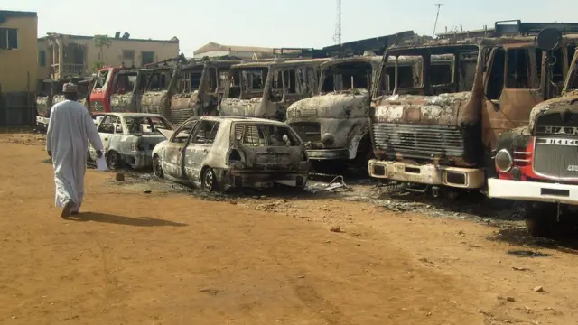 Fire attack for Moslem shop dealer for Jos, Plateau state, Nigeria