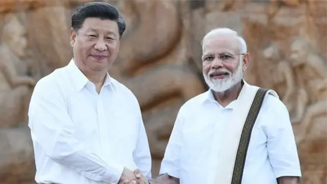 ஷி ஜின்பிங் மற்றும் நரேந்திர மோதி