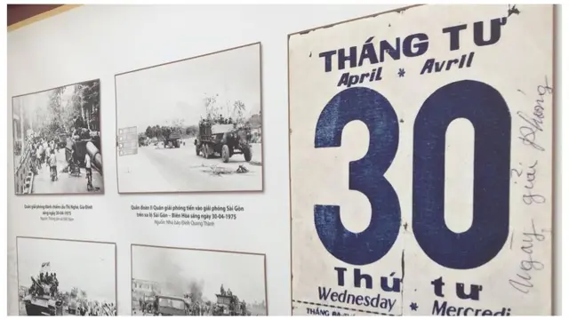 Lịch ngày 30/04 bên cạnh ảnh các trận giao tranh cuối cùng