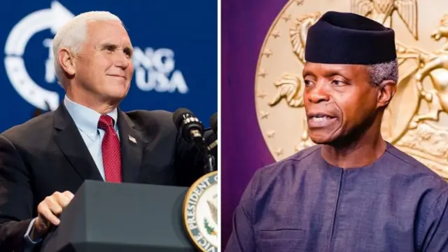 Mike Pence and Yemi Osinbajo