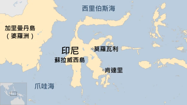 地圖：印尼蘇拉威西島