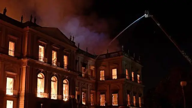 Incêndio no Museu Nacional em 2018