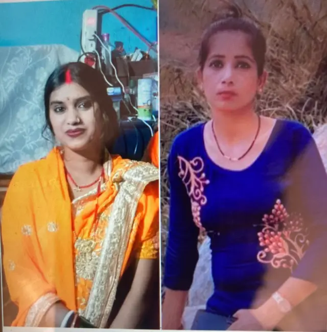 श्याम यांची पत्नी दुर्गावती (डावा फोटो) आणि बहिण संतोषी देवी (उजवा फोटो)
