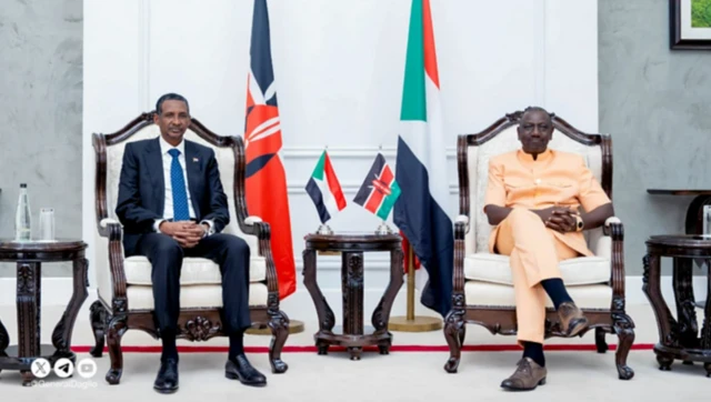 ریپڈ سپورٹ فورسز کے کمانڈر کی کینیا کے صدر سے ملاقات