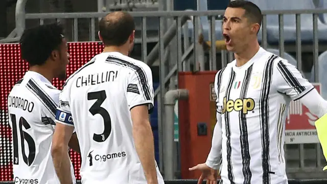 Cristiano Ronaldo celebrating