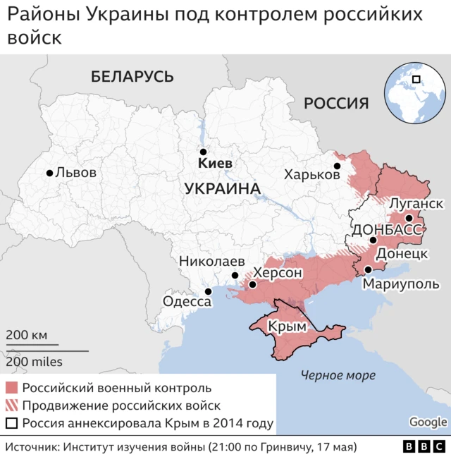 Карта Украины