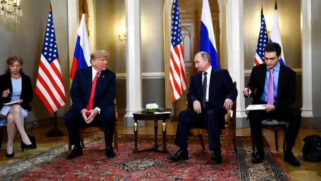 Ni yo nama ya mbere Bwana Putin na Bwana Trump bagiranye