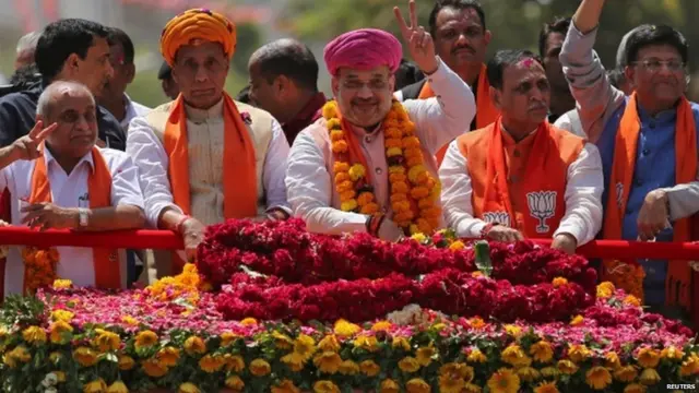 ਅਮਿਤ ਸ਼ਾਹ, ਰਾਜਨਾਥ ਸਿੰਘ ਅਤੇ ਭਾਜਪਾ ਦੇ ਹੋਰ ਲੀਡਰ