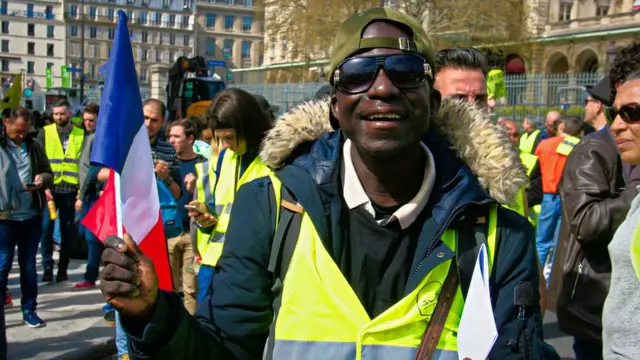 Mohamed Degueny, Gilet jaune d'origine malienne, vit en France depuis 15 ans.