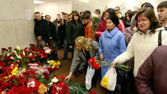 Место взрыва на станции метро "Лубянка"